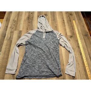 Broken Threads Shirt, Men's Size Small, Gray, Long Sleeve with Hoodie